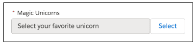 Editor for selecting a unicorn