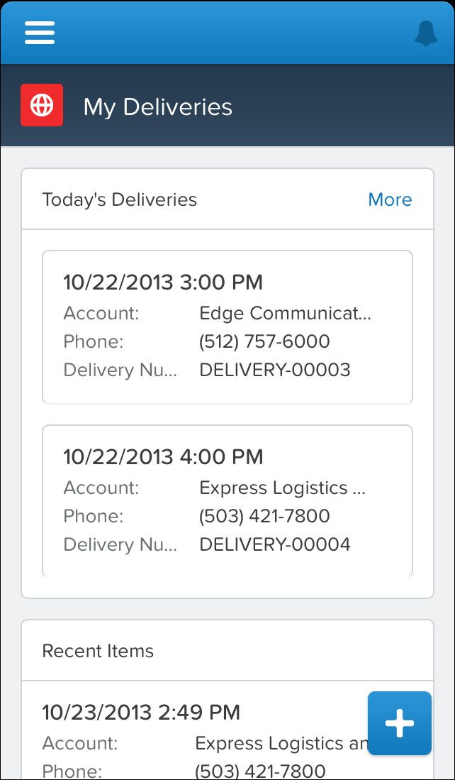 My Deliveries With Data