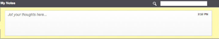 Example of ghost text reading, "Jot your thoughts here..."