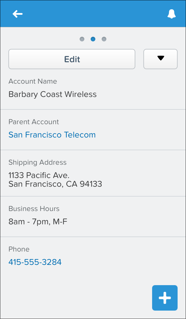 Account Record Detail