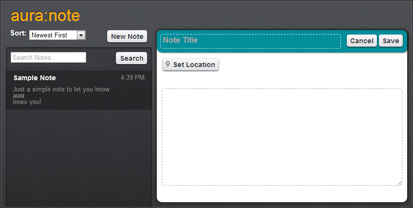 Aura Note App