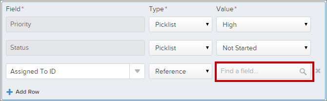 Reference a field