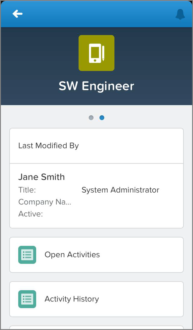 Record Home Page with an Expanded Lookup