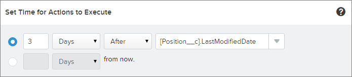 Scheduling an action