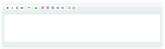 WYSIWYG rich text editor