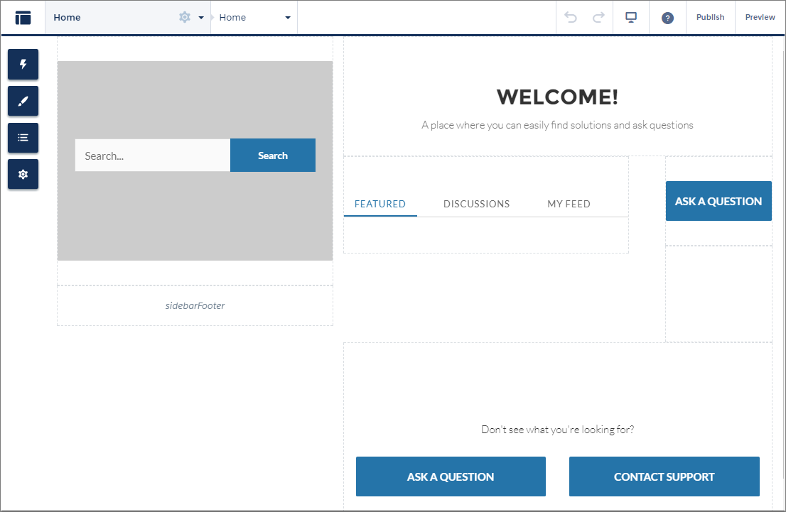 Sample theme layout