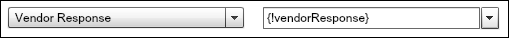 Passing the event data to a Vendor Response sObject variable