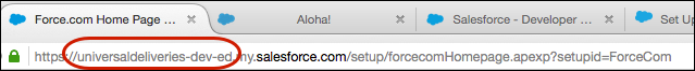 URL of subdomain