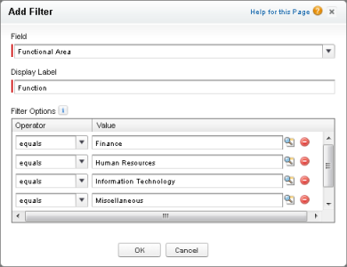 Add a dashboard filter