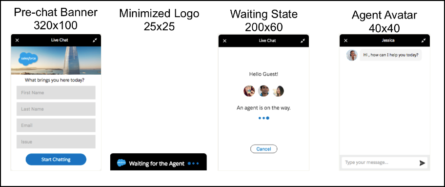 Pre-chat images