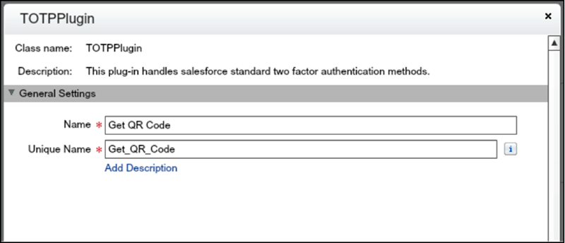 TOTP plugin settings