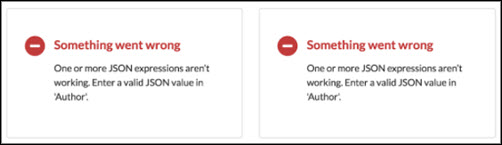 example error message