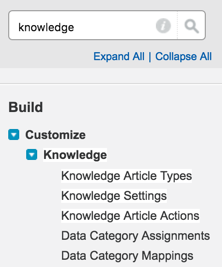 Knowledge in Setup tree