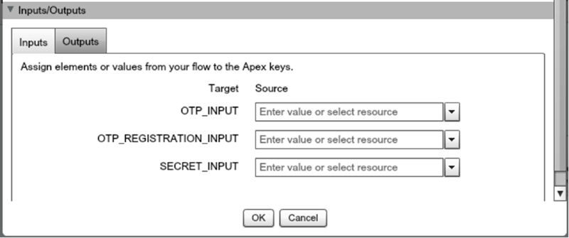 TOTP plugin inputs