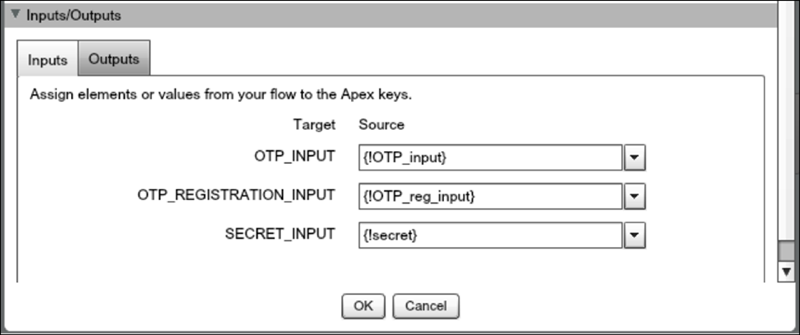 TOTP validation inputs
