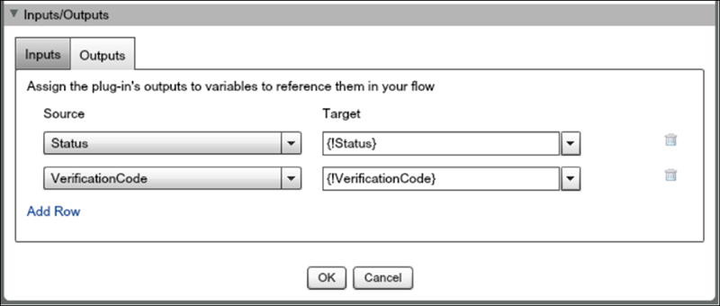 The plugin returns two outputs