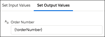 The Apex class's output variables, passed into a flow variable to be referenced later