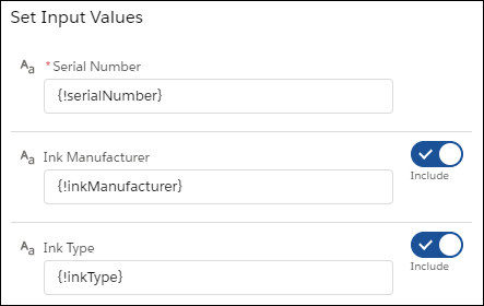 The Apex class's inputs determine what supplies are ordered and for what printer