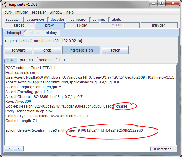 Burp suite - proxy setting