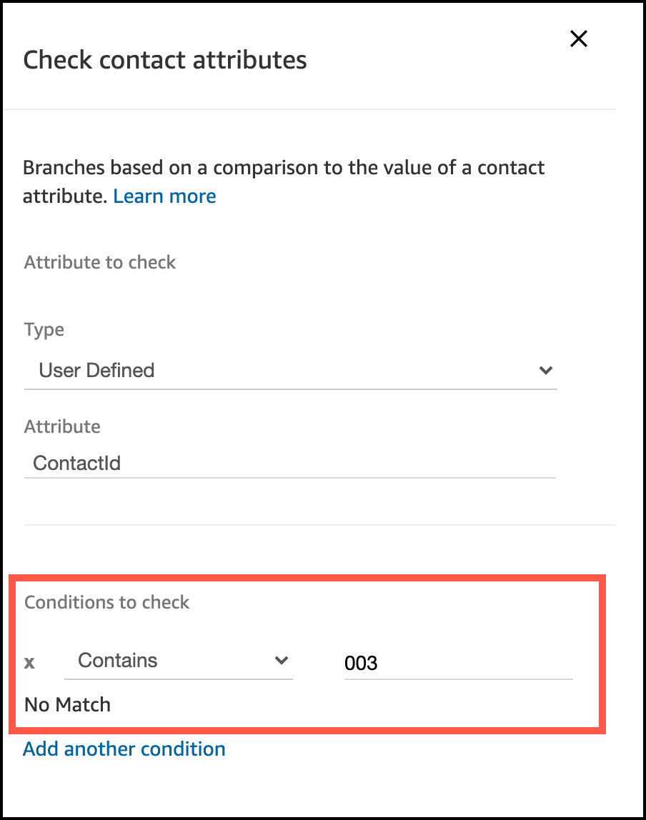 Conditions to check