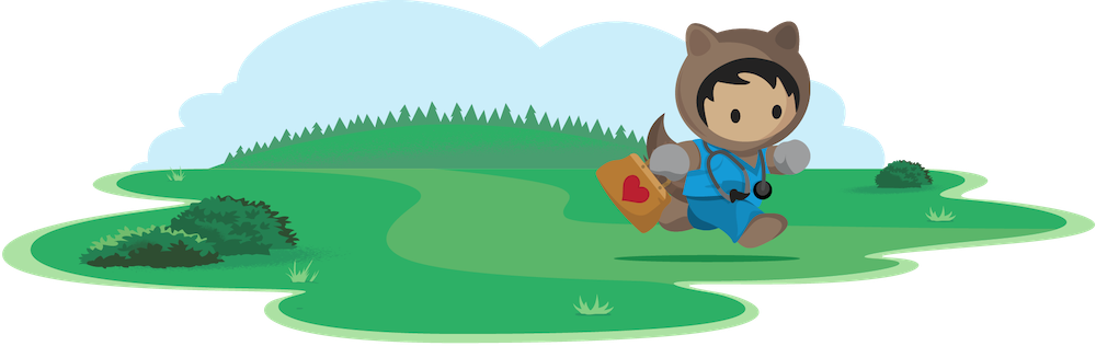 Banner image of Astro running on a path dressed as a doctor