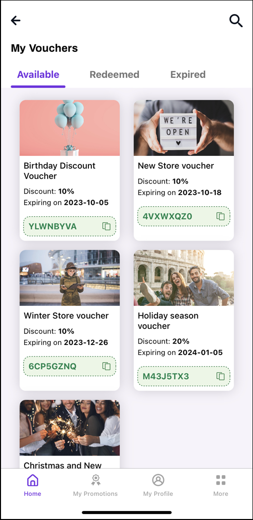 My Vouchers