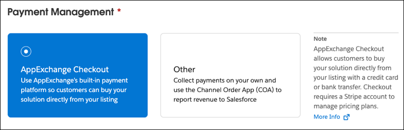 A view of the Payment Management section during Checkout configuration