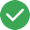 The checkmark icon is a green circle with a white checkmark on it.