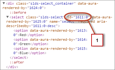 Every component has a unique global ID.