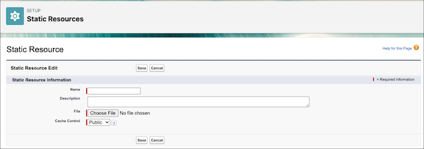 Static Resource and set Cache Control to Public for guest users