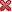 Red x mark