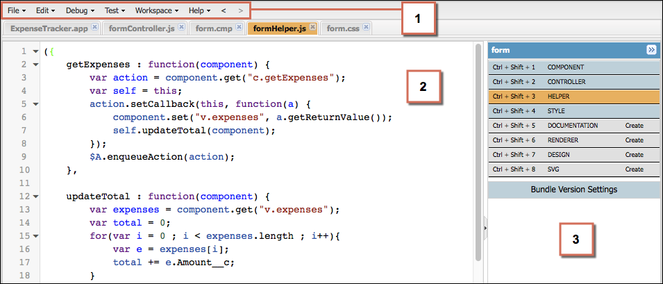 Create Aura applications with the Developer Console
