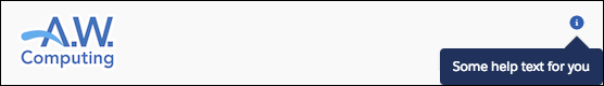 A custom flow header