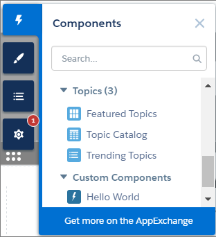 Components panel