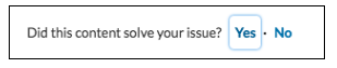 Did the content solve your issue screenshot