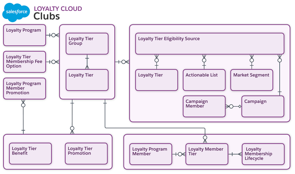 Loyalty clubs data model architecture