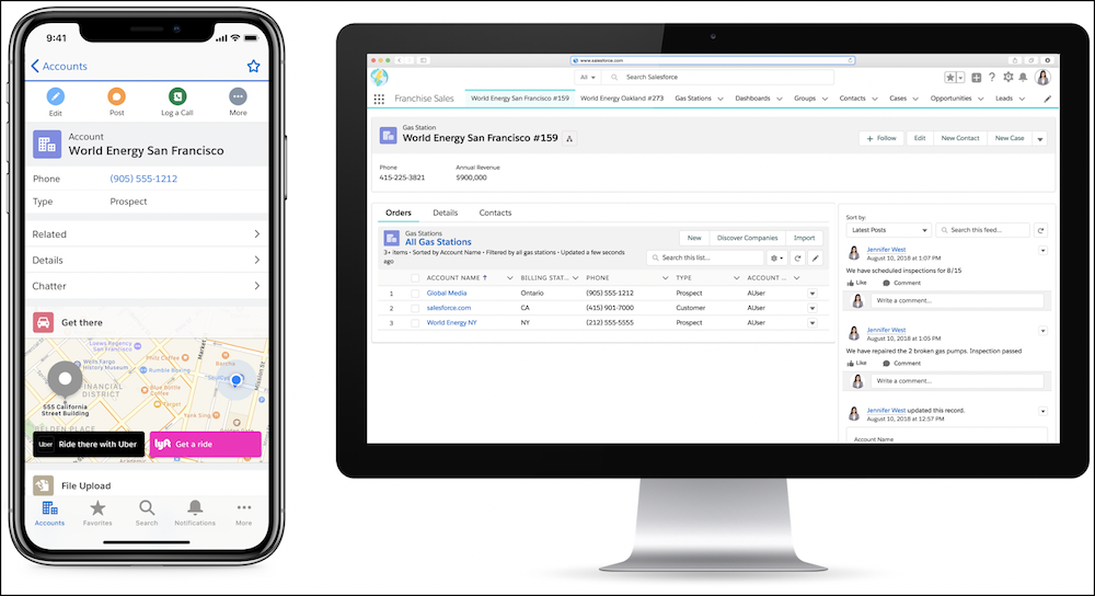 Preview components in the Salesforce mobile app