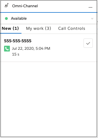 Omni-Channel utility window.