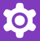 Field Service app settings button with gear icon