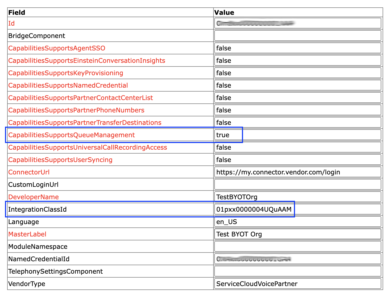 Queue management settings