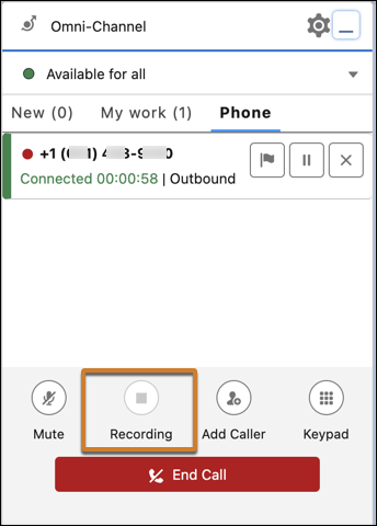 Recording turned off in Omni-Channel