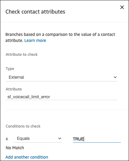 Check contact attributes