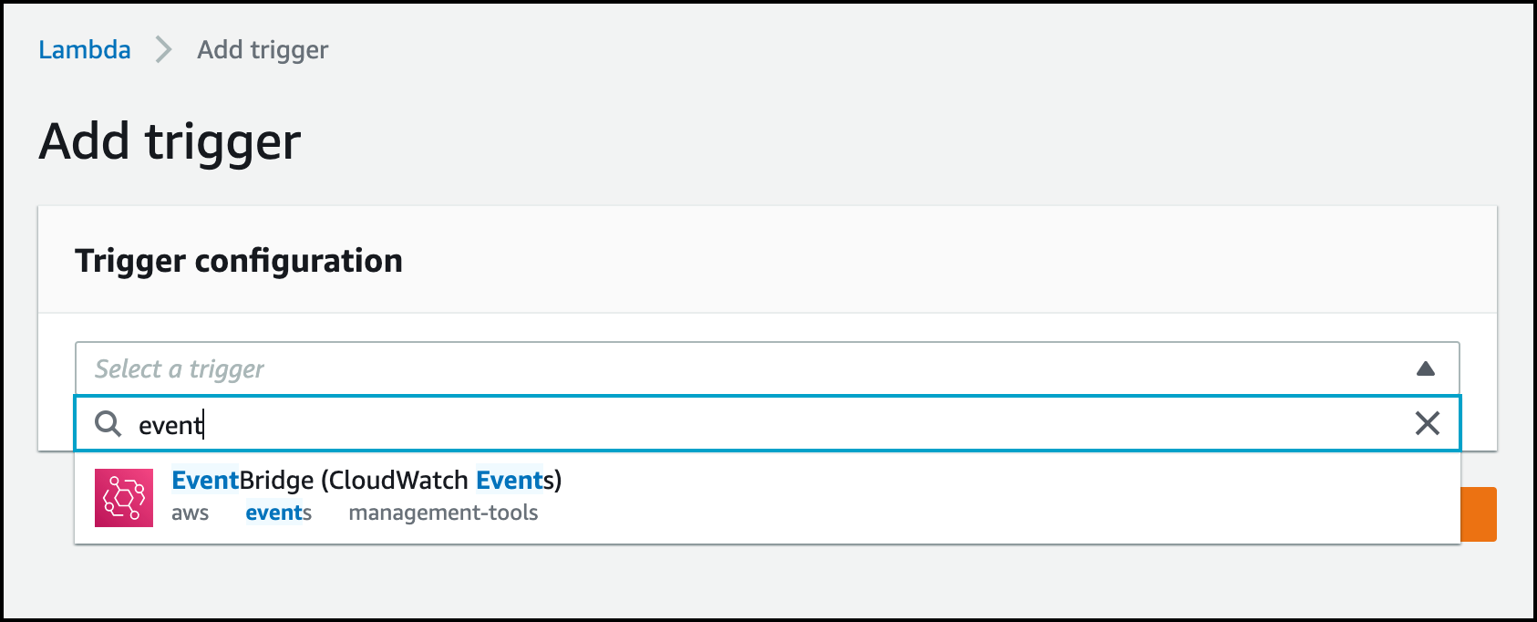 EventBridge trigger