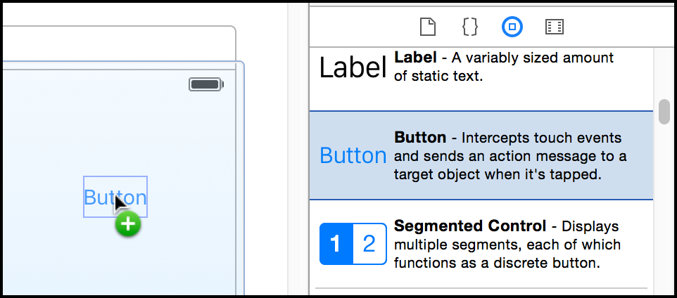 Place button
