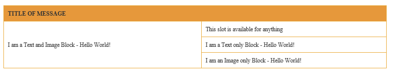 Screenshot of rendered email