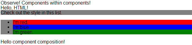 nestedComponent の出力