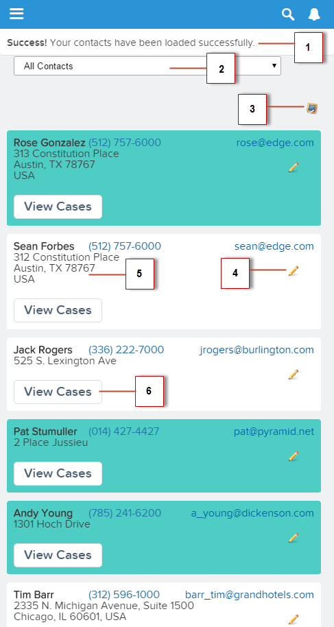Salesforce1 のイベントを起動して処理する
