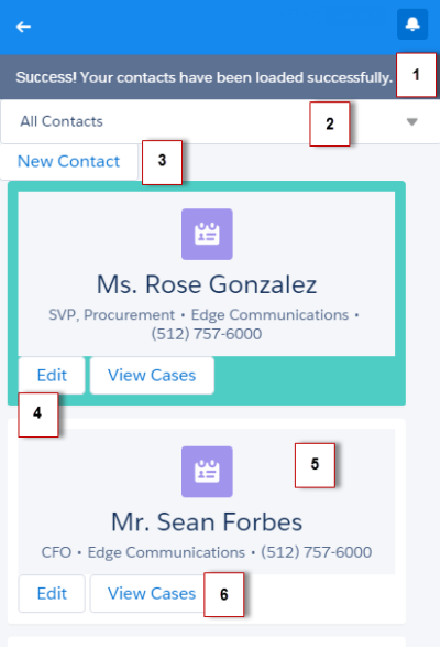 Salesforce1 のイベントを起動して処理する