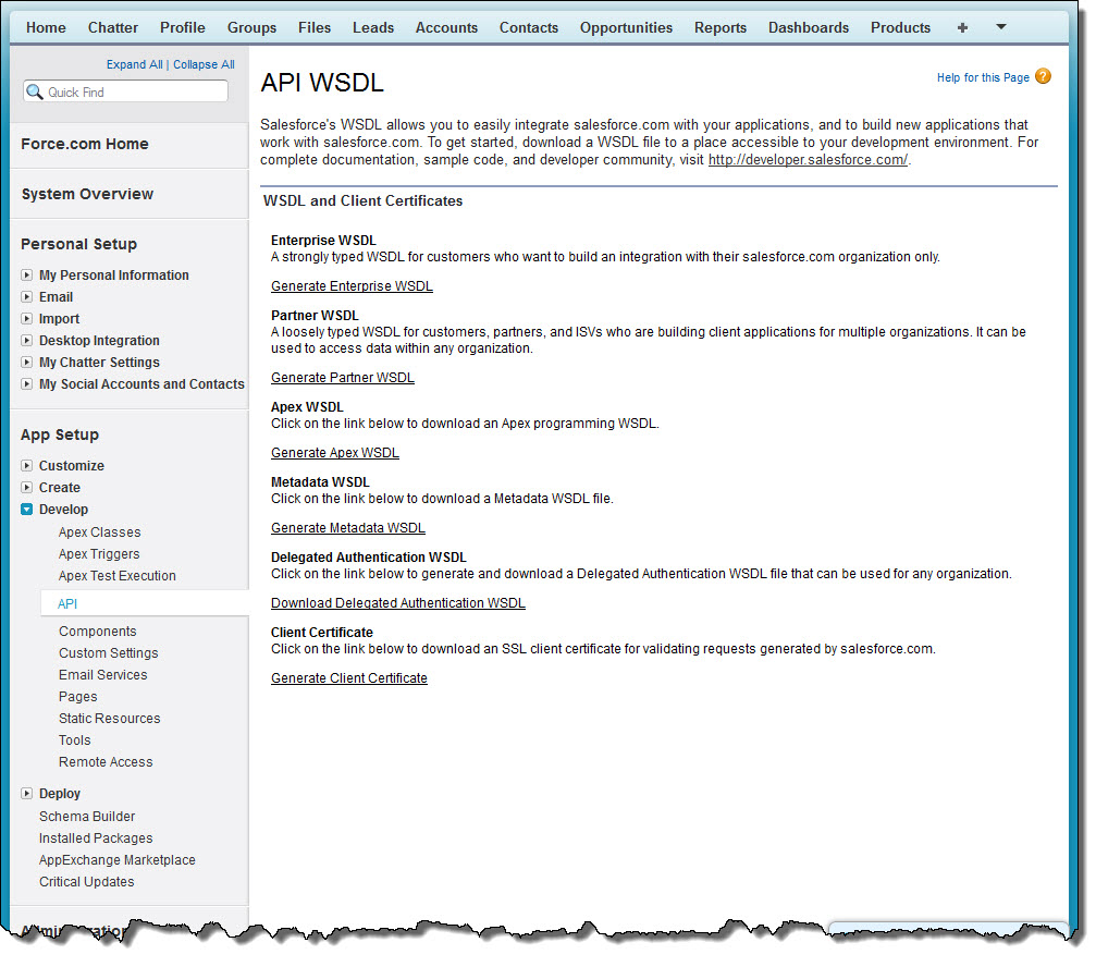 [設定] メニューからアクセスした Web インターフェース