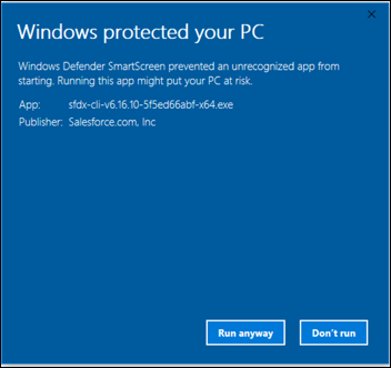 このアプリケーションによって PC が危険にさらされる可能性があることを示す Windows Defender のポップアップ